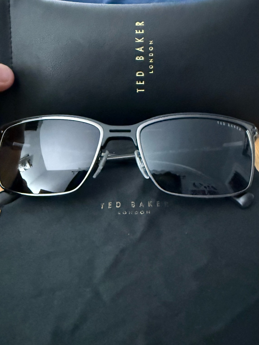 Ted Baker London Black Gray Men's Sunglasses